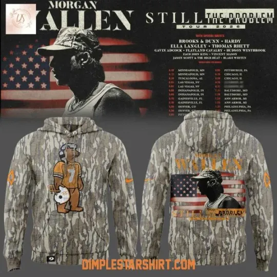 Discover Wallen Western Still The Problem Tour 2026 Camo 3D Hoodie
