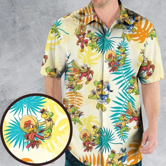 Tropical The Three Caballeros Hawaiian Shirt