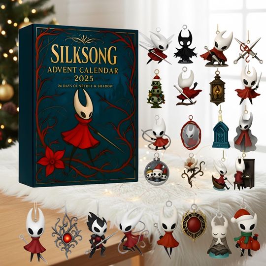 Hollow Knight Advent Calendar, Artistic Figurines, Silksong Collectible Decor.