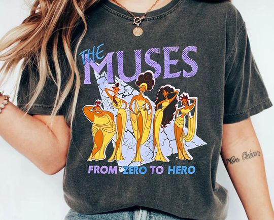 Discover Retro The Muses Zero To Hero Shirt | Funny Disney Hercules T-shirt | Disneyland Trip Tee Disney Outfits | Walt Disney World