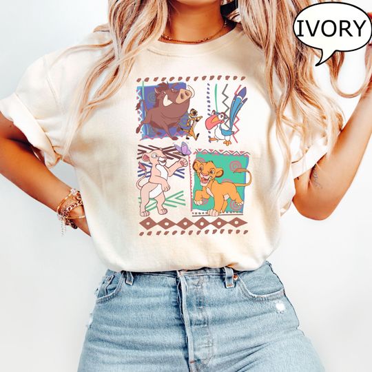 Discover Disney The Lion King T-Shirt, Retro 90s Lion King Simba Tee, Disney Safari Graphic Tee