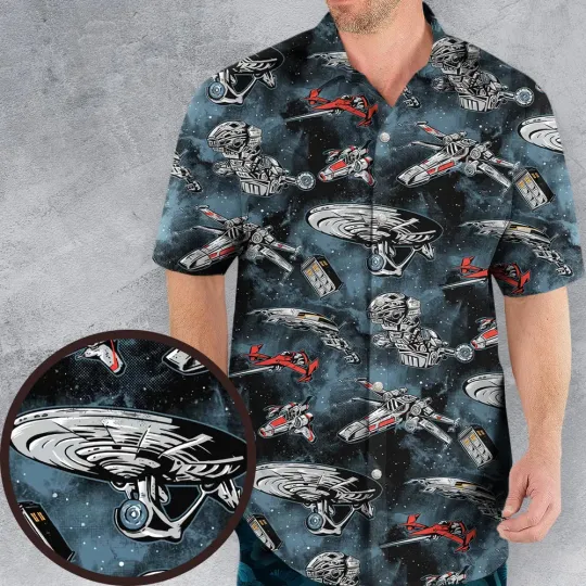 Discover Ultimate Space Fleet Hawaiian Shirt
