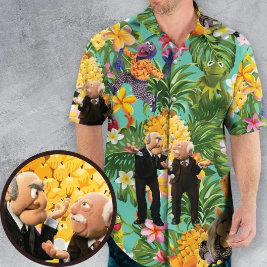 Statler And Waldorf Muppets Tropical Hawaiian Shirt