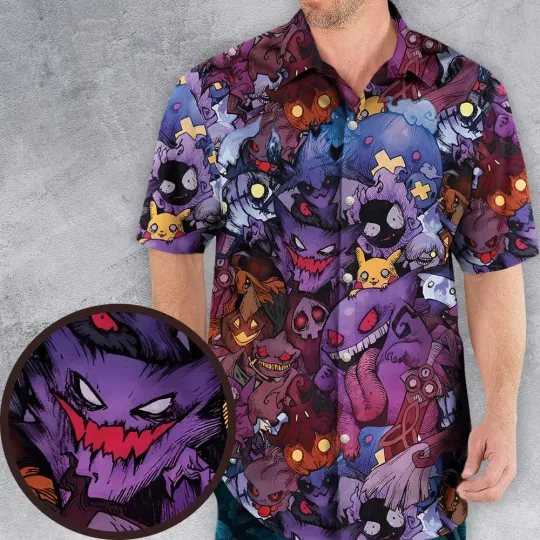 Discover Scaries Poison Pokem0n Hawaiian Shirt