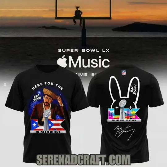 Discover B@d Bunny Here For The Benito Bowl 3D Shirt