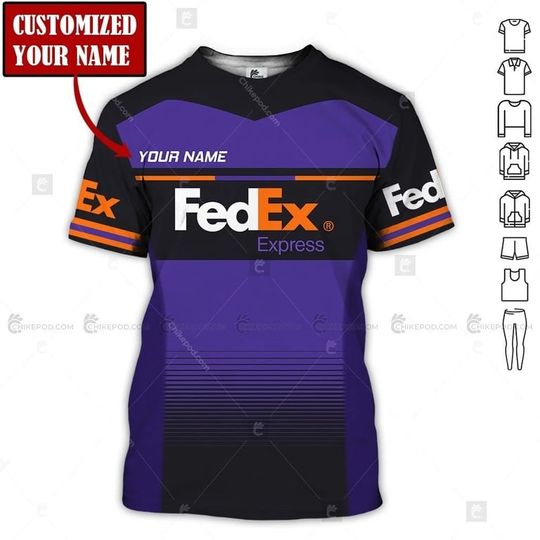 Personalized Name Fedex Express 3D All Over Printed T Shirt