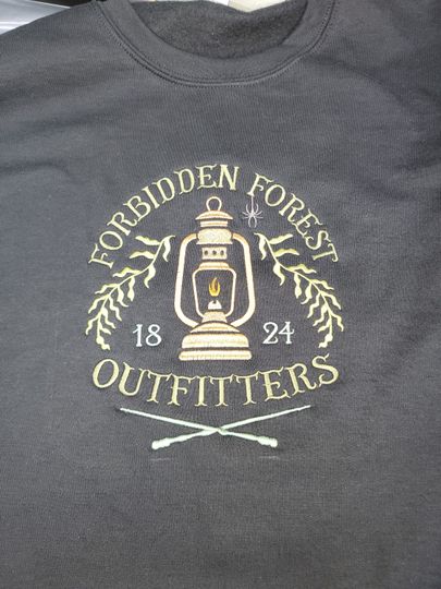 Discover Embroidered Forbidden Forest Outfitters Sweatshirt or Hoodie