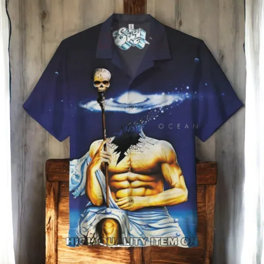 Discover Eloy Rock Band Ocean 1977 Unisex Hawaiian Shirt