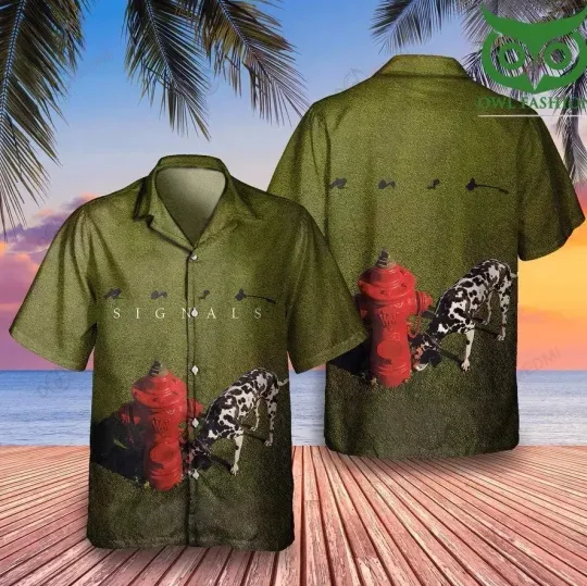 Discover Rush Rock Band Signals Album Cover Hawaiian Shirt