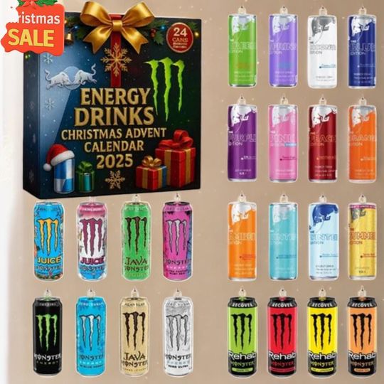 Discover Red Bull Advent Calendar 2025, 24 Energy Drinks Christmas Countdown, Holiday Gift for Teens & Adults