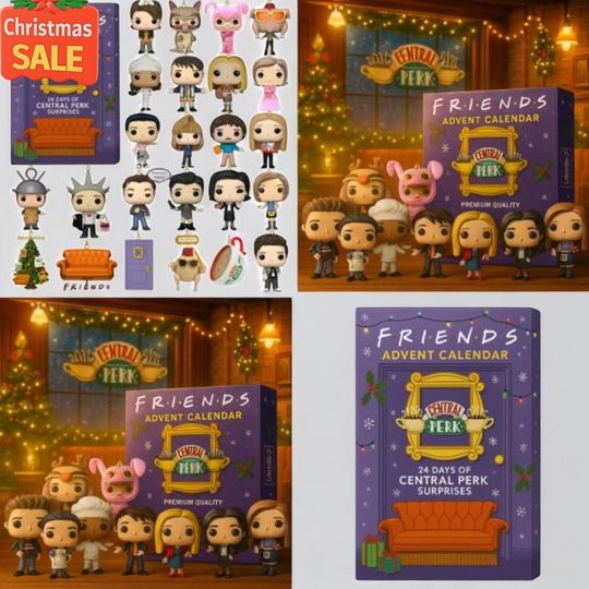Friends TV Show Advent Calendar 2025, 24-Day Christmas Countdown, Funny TV Show Countdown Box For Christmas Fans