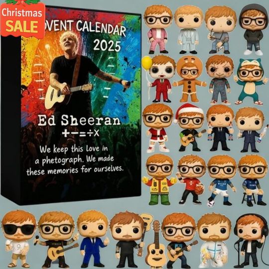 Discover Ed Shee Advent Calendar 2025, 24-Day Christmas Countdown, Music Fan Holiday Countdown Gift