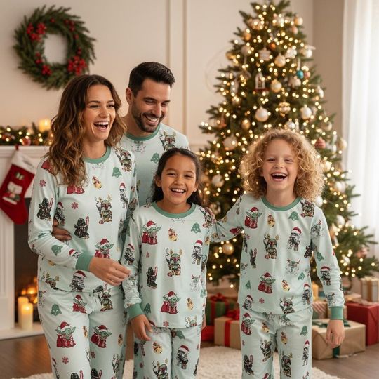 Discover Star Wars Santa Coquette Bow Pajama Set, Galaxy's Edge Holiday Sleepwear, Disney Christmas Pjs, Star Wars Fan Gift