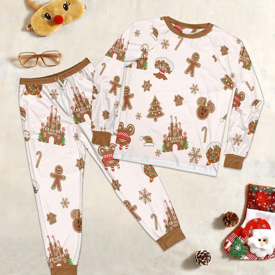 Discover Vintage Mickey Christmas Pajamas Set with Mickey's Very Merry Christmas Party Design