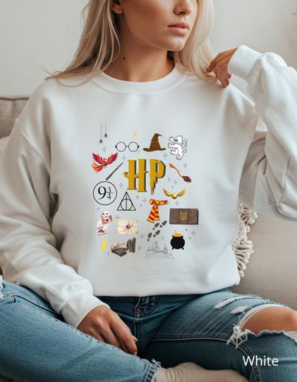 Discover Cozy Wizard Magical Crewneck Unisex Sweatshirt, Magical Fantasycore Pullover