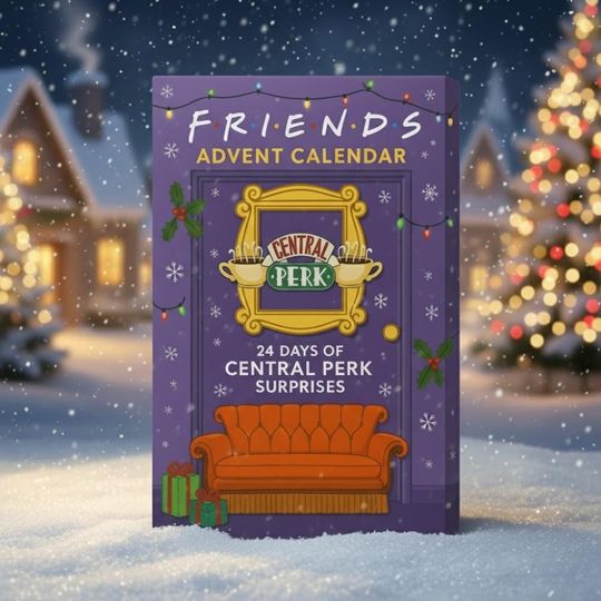 Friends Central Perk Advent Calendar 24 Days of Surprises Acrylic Decor Countdown Box for TV Show Fans