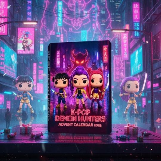 Discover Christmas Kpop Demon Hunters Advent Calendar, Kpop Movie Acrylic Ornaments, 24 Funny Holiday Decor, Merry Christmas Gift