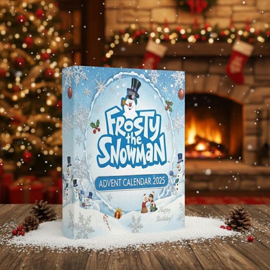 Acrylic Advent Calendar Blind Box Frosty the Snowman 2025 Christmas Countdown Box Winter Character Figures