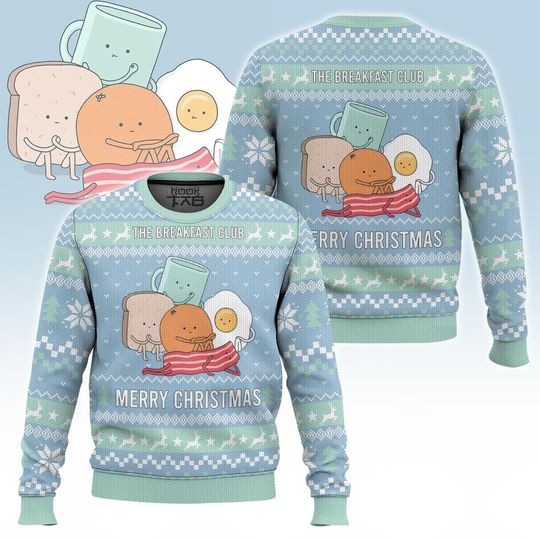 Discover Merry Christmas The Breakfast Club Ugly Christmas Sweaters Funny Holiday Party Pullover Sweater for Men Women Xmas Gift 2026
