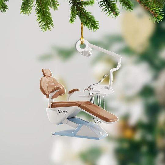 Discover Dental Chair Christmas Ornament, Xmas Tree Decor, X-ray Machine Dentistry Ornament, Dentistry Furniture Ornament