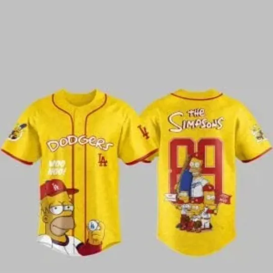 2025 L.A. D0dg*rs Simpsons Jersey, Gift For Fans, Christmas Gift