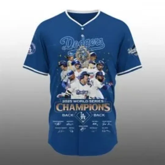 Discover D@dg.rs 2025 World Series Champions Back2Back Jersey, Gift For Fans, Christmas Gift