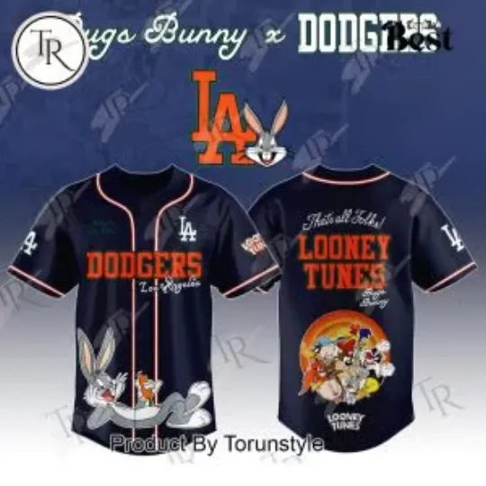 L.A. D0dg*rs x Bugs Bunny 2025 Jersey, Gift For Fans, Christmas Gift