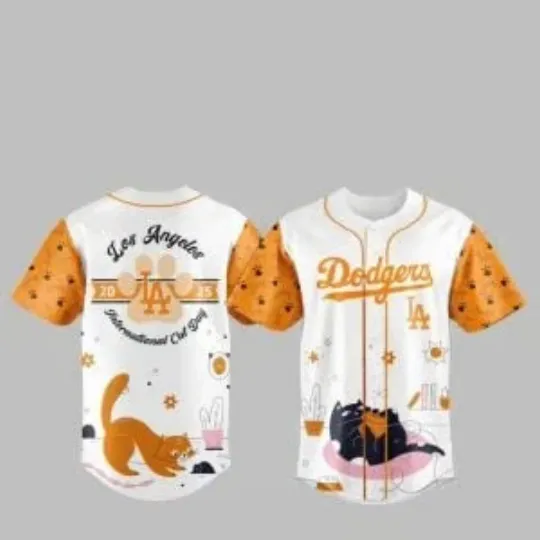 Discover L.A. D0dg*rs International Cat Day 2025 Jersey, Gift For Fans, Christmas Gift
