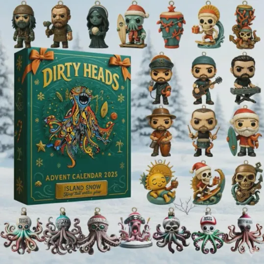 Discover Dirty Heads Advent Calendar 2025, Holiday Countdown Calendar