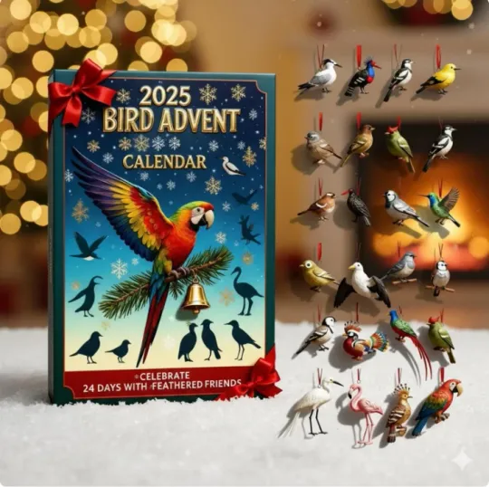 Discover Bird Lovers 2D Acrylic Advent Calendar for Home and Living Decorations