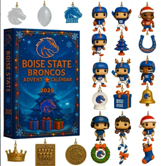 Discover Boise State Football Acrylic Advent Calendar Blind Box for Christmas