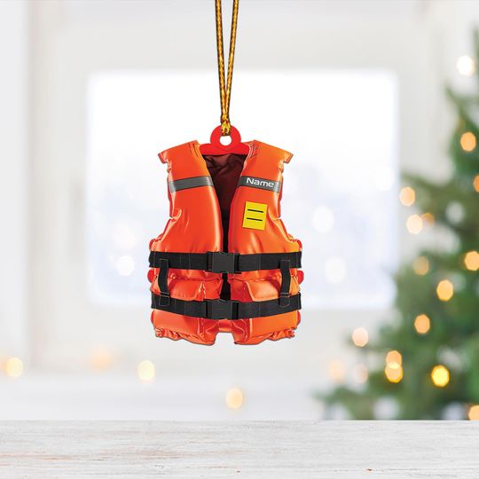 Discover Life Jacket Ornament, Life Jacket Christmas Light Ornament, Life Jacket Car Ornament, Lifeguard Ornament, Life Jacket Xmas