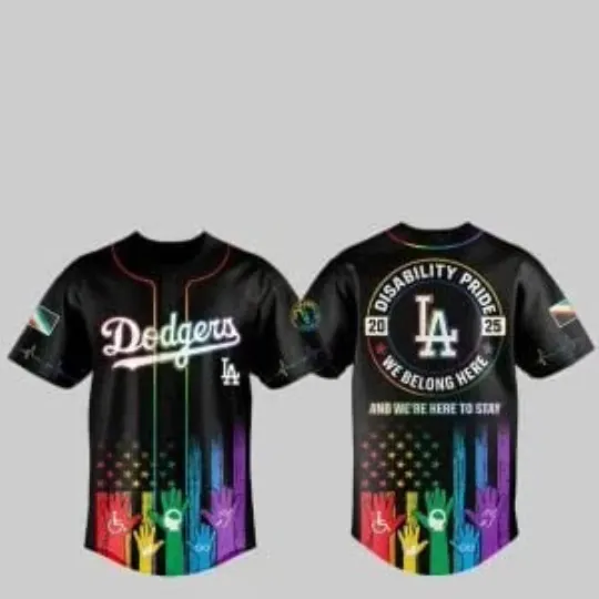 Discover 2025 L.A. D0dg*rs Pride Month Baseball Jersey, Gift For Fans, Christmas Gift
