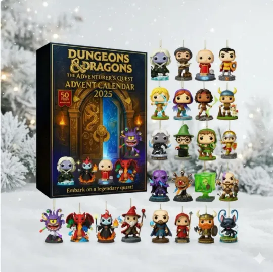 Discover Fantasy Adventurer Acrylic Advent Calendar 2D Dungeon Hero Christmas Tree