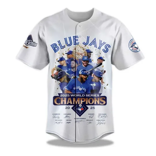 Discover 2025 World Series Champions Blue.J Jersey, Gift For Fans, Christmas Gift