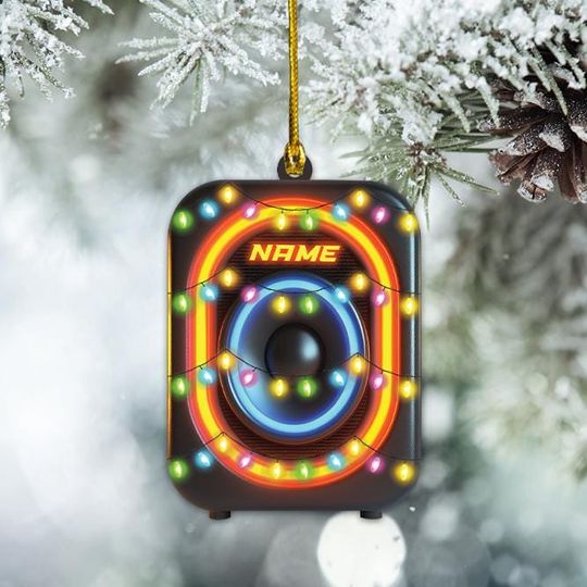Discover Personalized Music Speakers Ornament, Speakers Christmas Ornament, Speakers Hanging Ornament, Speakers Ornament Holiday Decor