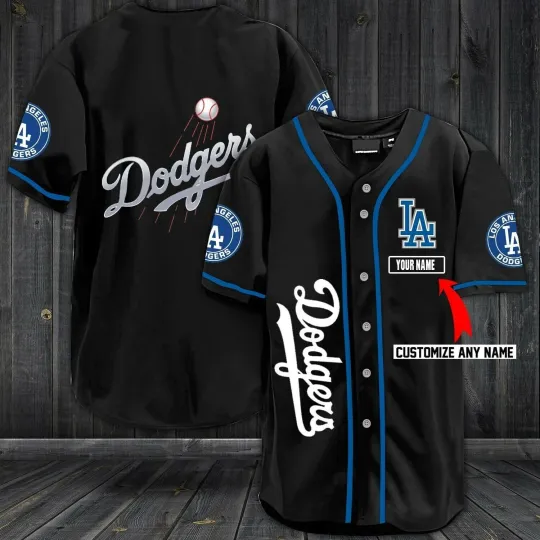 Discover Custom Name Dodgers Baseball Jersey Full Print 3D