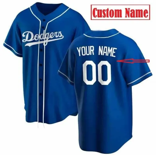 Discover Dodgers Baseball Jersey Royal Full Print 3D