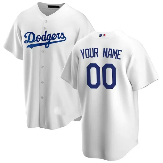 Discover Dodgers Home Custom Team Baseball Jersey Full Print 3D