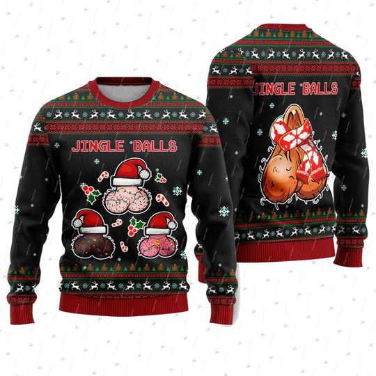 Discover Christmas Ugly Sweater Cosplay Santa Claus Pet Anime Cartoon Skull Vintage 3DPrint Harajuku Winter Pullover Funny Long Sleeves 1