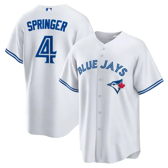 Discover Springer #4 Blue Jays Season Baseball Jersey Full Print 3D