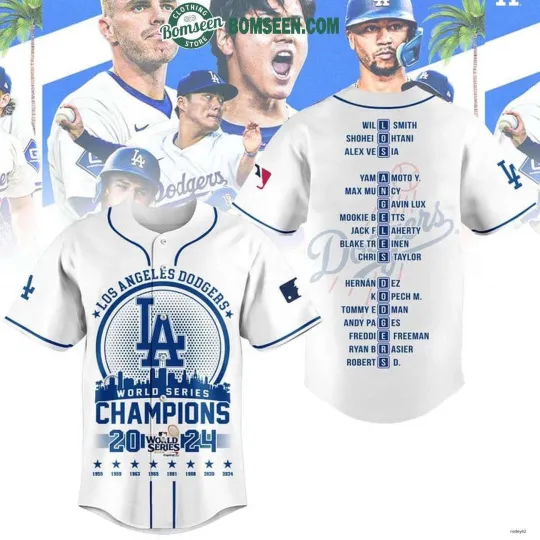 Discover Dodgers Winner Baseball Jersey Full Print 3D