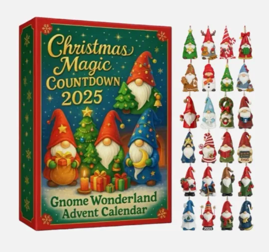 Discover 2025 Christmas Gnome Calendar Christmas Countdown Gnome 2D Calendar
