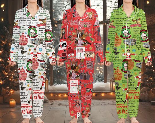National Lampoon's Christmas Vacation Pajamas Griswold Family Christmas Sleepwear Christmas Vacation Pajamas Family Matching Christmas Pjs