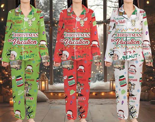Griswold Christmas Vacation Pajamas Set, Christmas Vacation Pajamas, National Lampoons Christmas Vacation Pajamas, Pajamas Family Matching