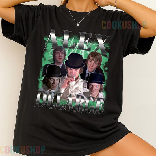 Discover Limited Vintage Alex Delarge T-Shirt, Movie-Inspired Retro Fan Gift