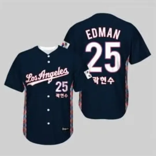Discover Korean Heritage Night L.A. D0dg*rs Baseball Jersey, Gift For Fans, Christmas Gift