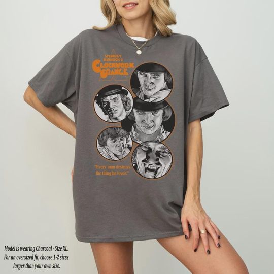 Discover Retro A Clockwork Orange T-Shirt Stanley Kubrick Movie Tee