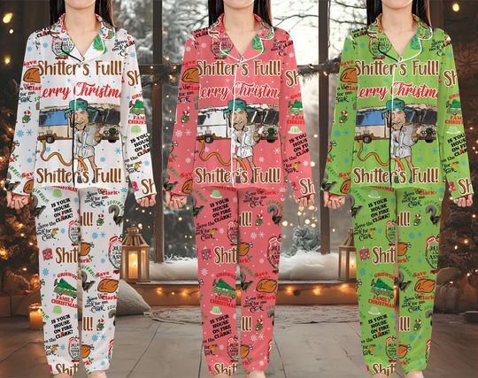 Discover National Lampoon's Christmas Vacation Pajamas Set, Griswold's Tree Christmas Pajamas, Griswold Pajamas Set, Family Matching Pajamas Set 11