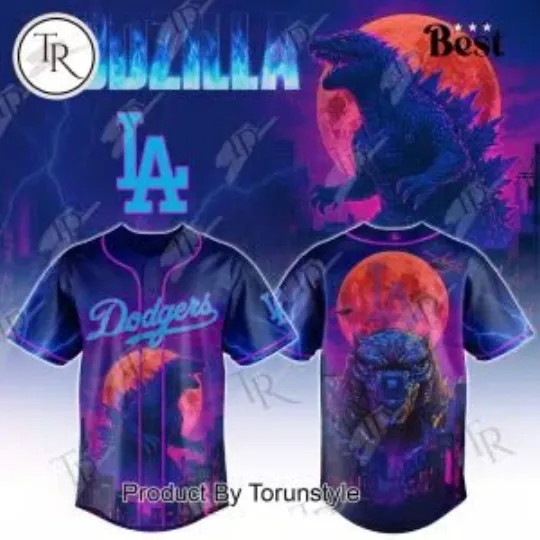 L.A. D0dg*rs x god zilla Special 2025 Jersey, Gift For Fans, Christmas Gift